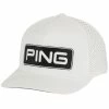 Ping Tour Vented Delta Caps White -Outlet Clubs Store 35566 white black ex1. x1000