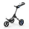 POWAKADDY 2022 MICRA PUSH CART-GUN METAL/BLUE TRIM -Outlet Clubs Store 40383