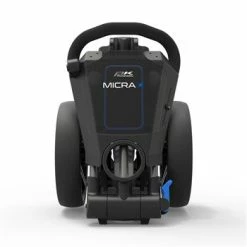 POWAKADDY 2022 MICRA PUSH CART-GUN METAL/BLUE TRIM -Outlet Clubs Store 40383 3