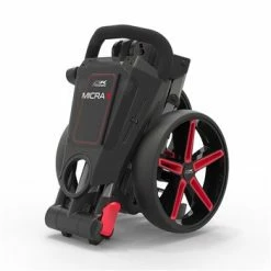 POWAKADDY 2022 MICRA PUSH CART-GUN METAL/RED TRIM -Outlet Clubs Store 40384 3