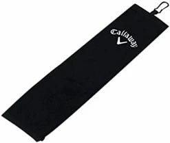 Callaway Tri-Fold Towel 16"x21" Black