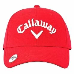 CALLAWAY STITCH MAGNET BALL MARKER CAP- RED 7 CALLAWAY STITCH MAGNET BALL MARKER CAP- RED -Outlet Clubs Store CA22H0309005 2 L