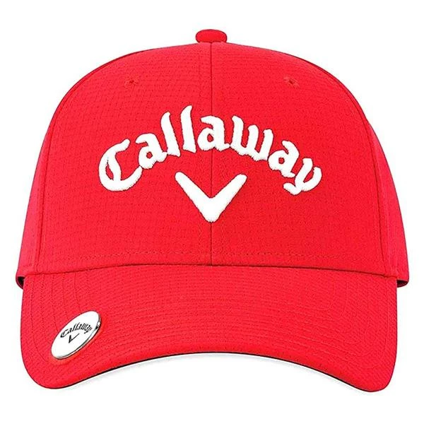 CALLAWAY STITCH MAGNET BALL MARKER CAP- RED 5 CALLAWAY STITCH MAGNET BALL MARKER CAP- RED - Image 3