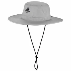 Adidas Gents UPF Wide-Brim Sun Hat Grey Two