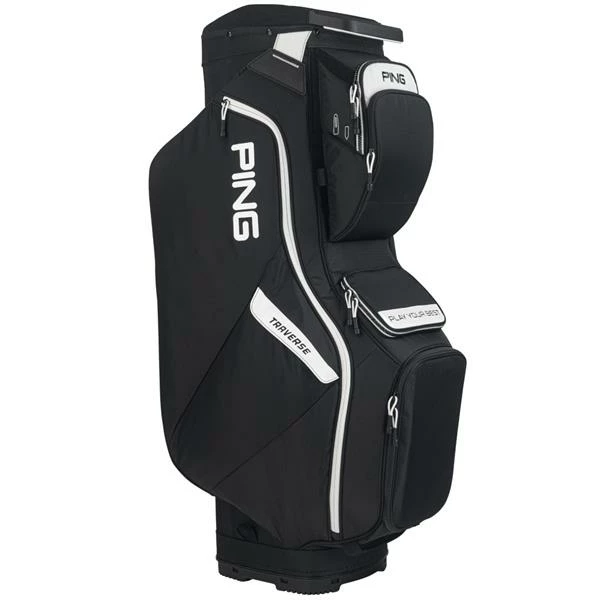 Ping Traverse 214 Cart Bag Black White 3 Ping Traverse 214 Cart Bag Black White