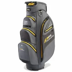 PowaKaddy Dri-Tech Cart Bag Gunmetal Yellow 22