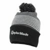 TaylorMade Bobble Beanie Black /Grey/ White -Outlet Clubs Store TA20H0308003 L