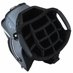 TaylorMade Deluxe Cart Bag Black-Grey 5 TaylorMade Deluxe Cart Bag Black-Grey -Outlet Clubs Store TA21A0301004 1 L