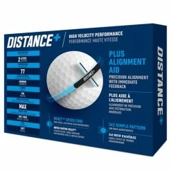 TaylorMade Distance + Golf Balls Dozen White 7 TaylorMade Distance + Golf Balls Dozen White -Outlet Clubs Store TA21D0101001 2 L
