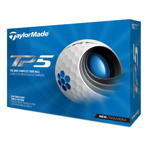 TaylorMade TM21 TP5 Golf Ball White 3 TaylorMade TM21 TP5 Golf Ball White