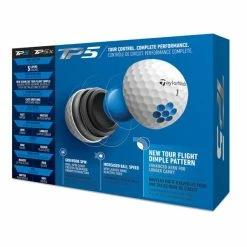 TaylorMade TM21 TP5 Golf Ball White 7 TaylorMade TM21 TP5 Golf Ball White -Outlet Clubs Store TA21D0102001 2 L