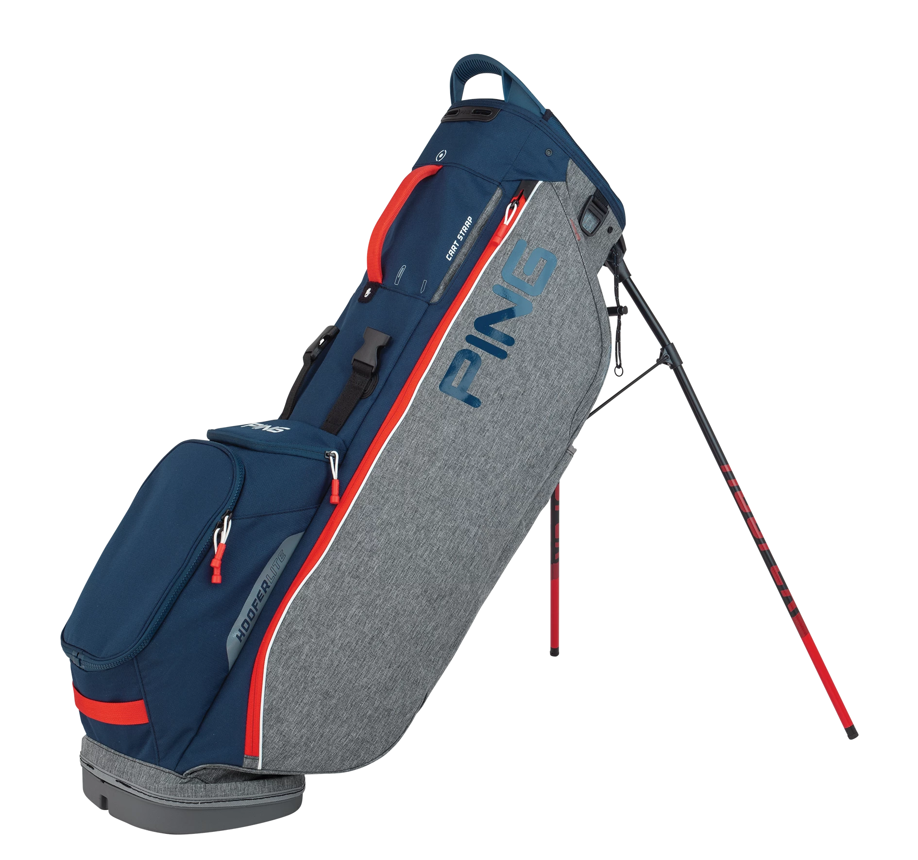 Ping Hooferlite 201 Carry Bag Heather Grey/Navy/Scarlet 3 Ping Hooferlite 201 Carry Bag Heather Grey/Navy/Scarlet
