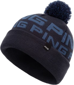 Ping Logo II Bobble Hats Navy/Blue