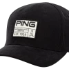 Ping Vintage Patch Cap 201 Black -Outlet Clubs Store download vintage patch cap black 3841